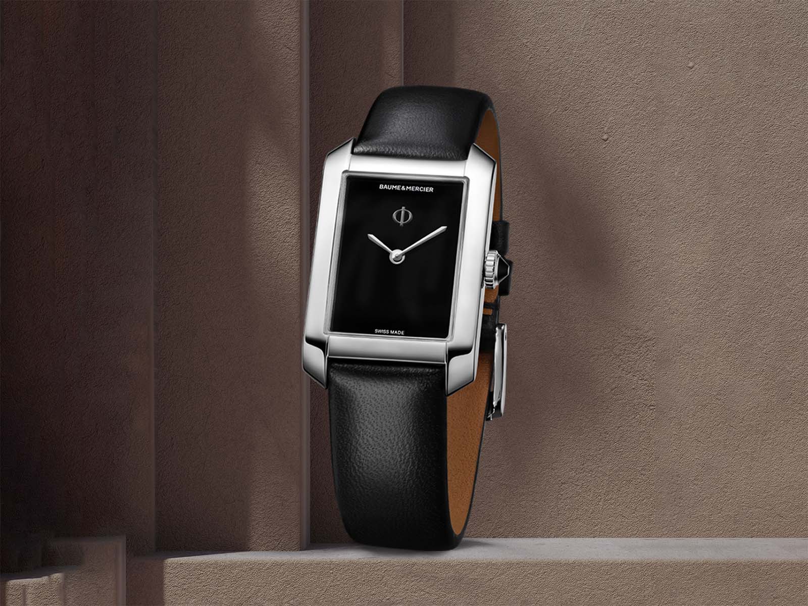 Hampton - Edelstahlgehäuse, puristisch Schwarz