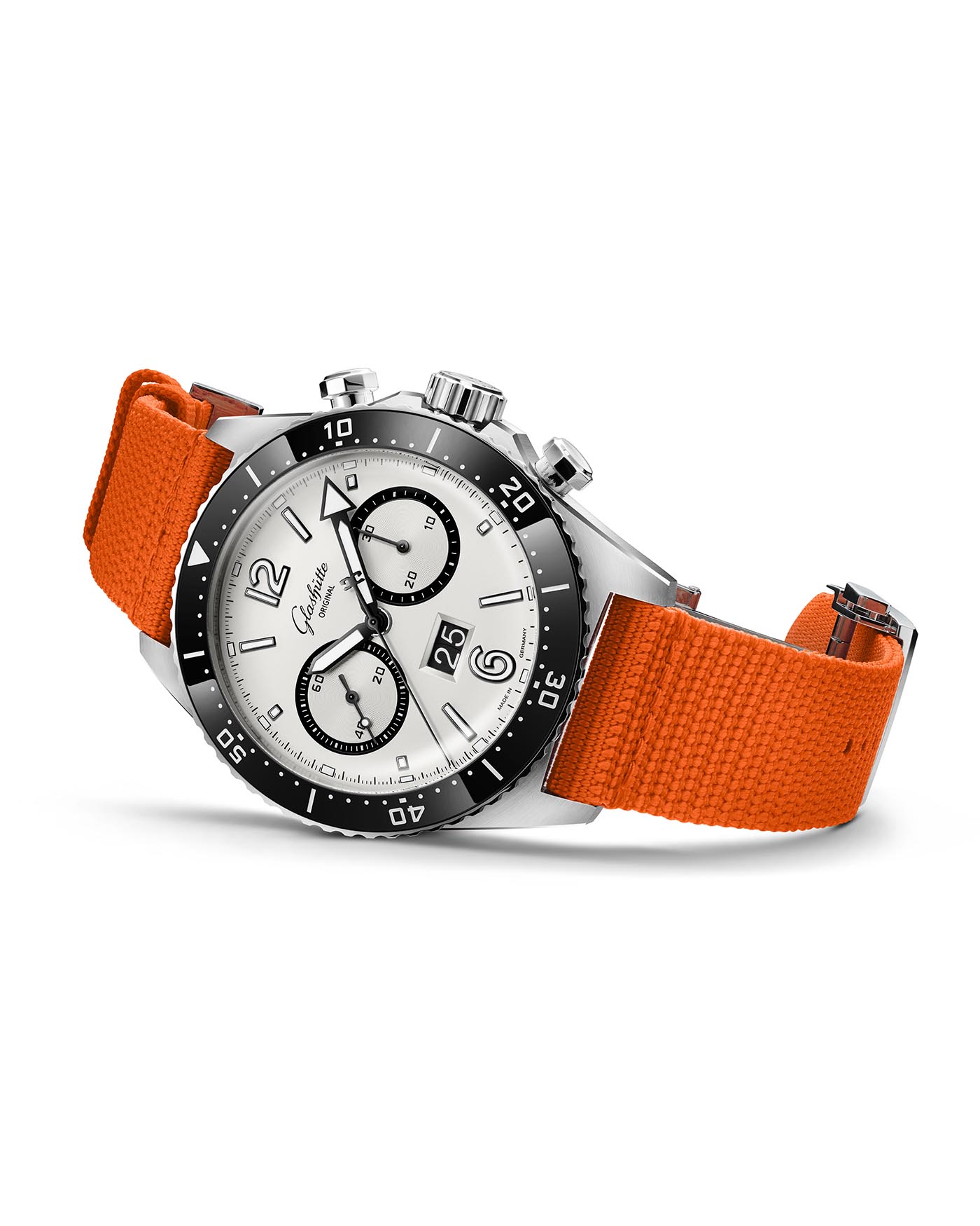 SeaQ Chronograph Panoramadatum "Panda" - Glashütte Original Detailansicht