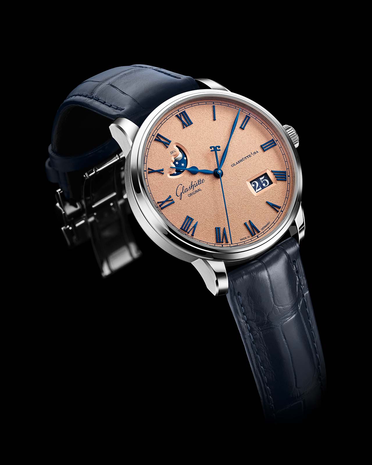 Senator Excellence 40 Panoramadatum Mondphase - Glashütte Original Detailansicht