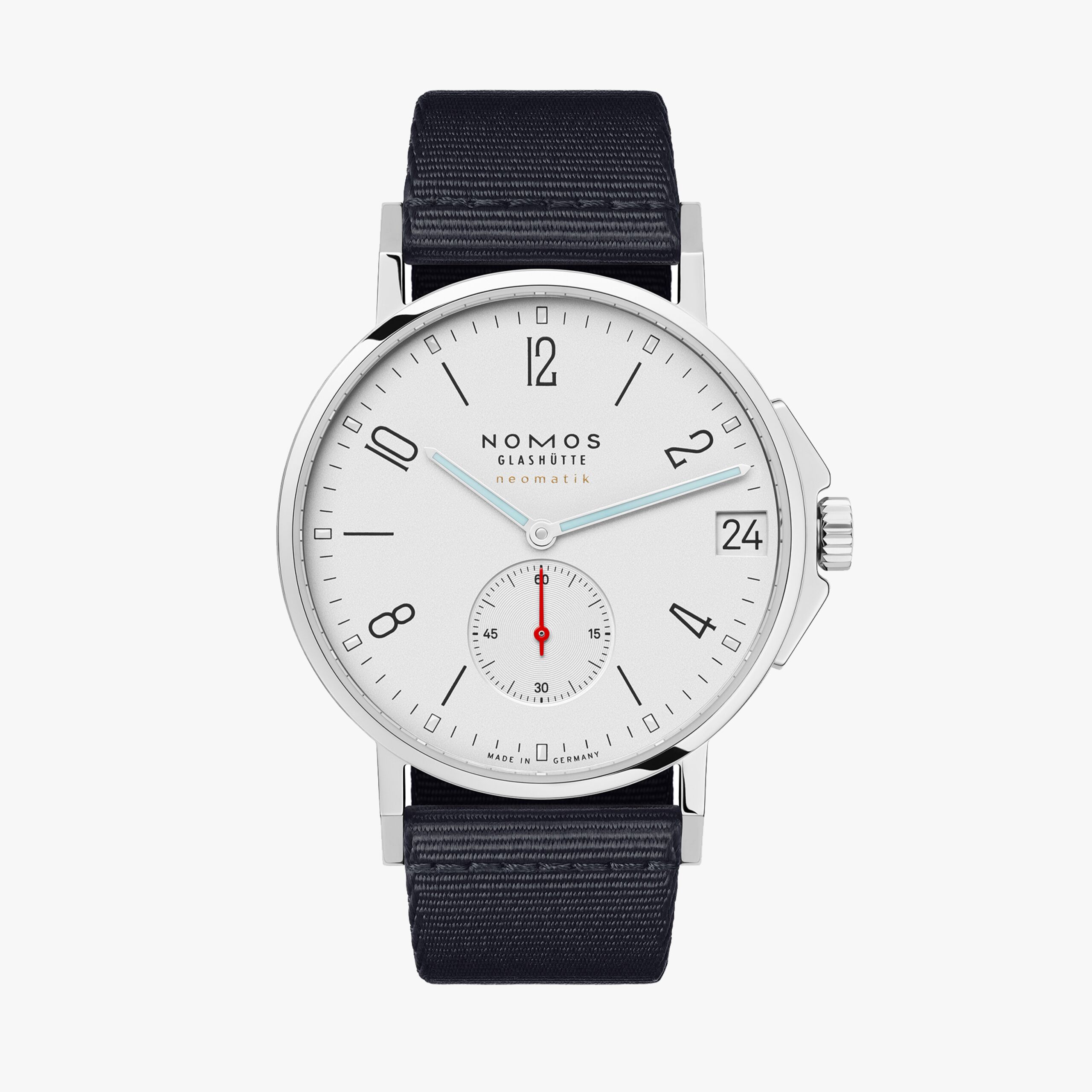 Ahoi neomatik Datum 38 weiß - Nomos Glashütte