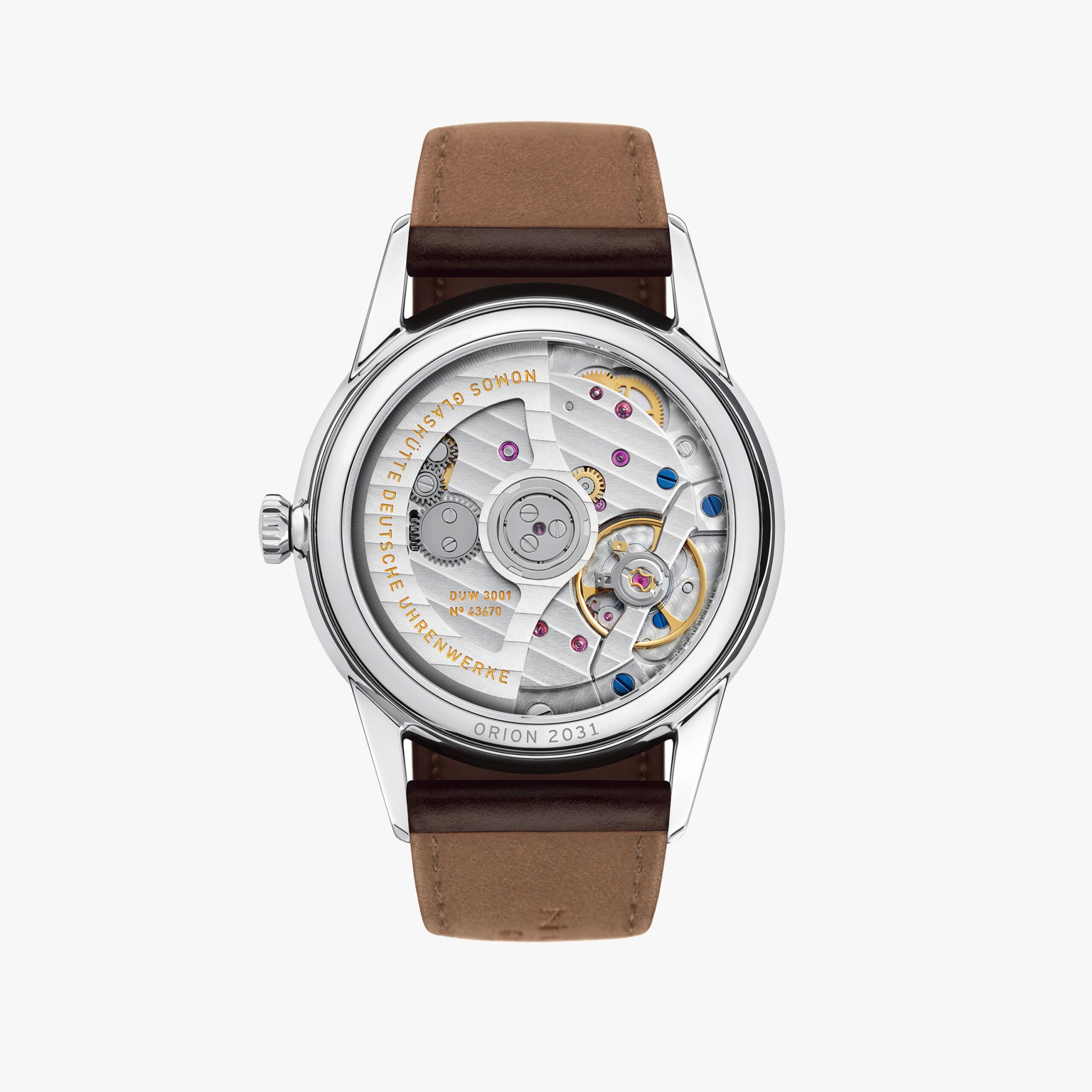 Orion neomatik 36 doré - Nomos Glashütte Detailansicht