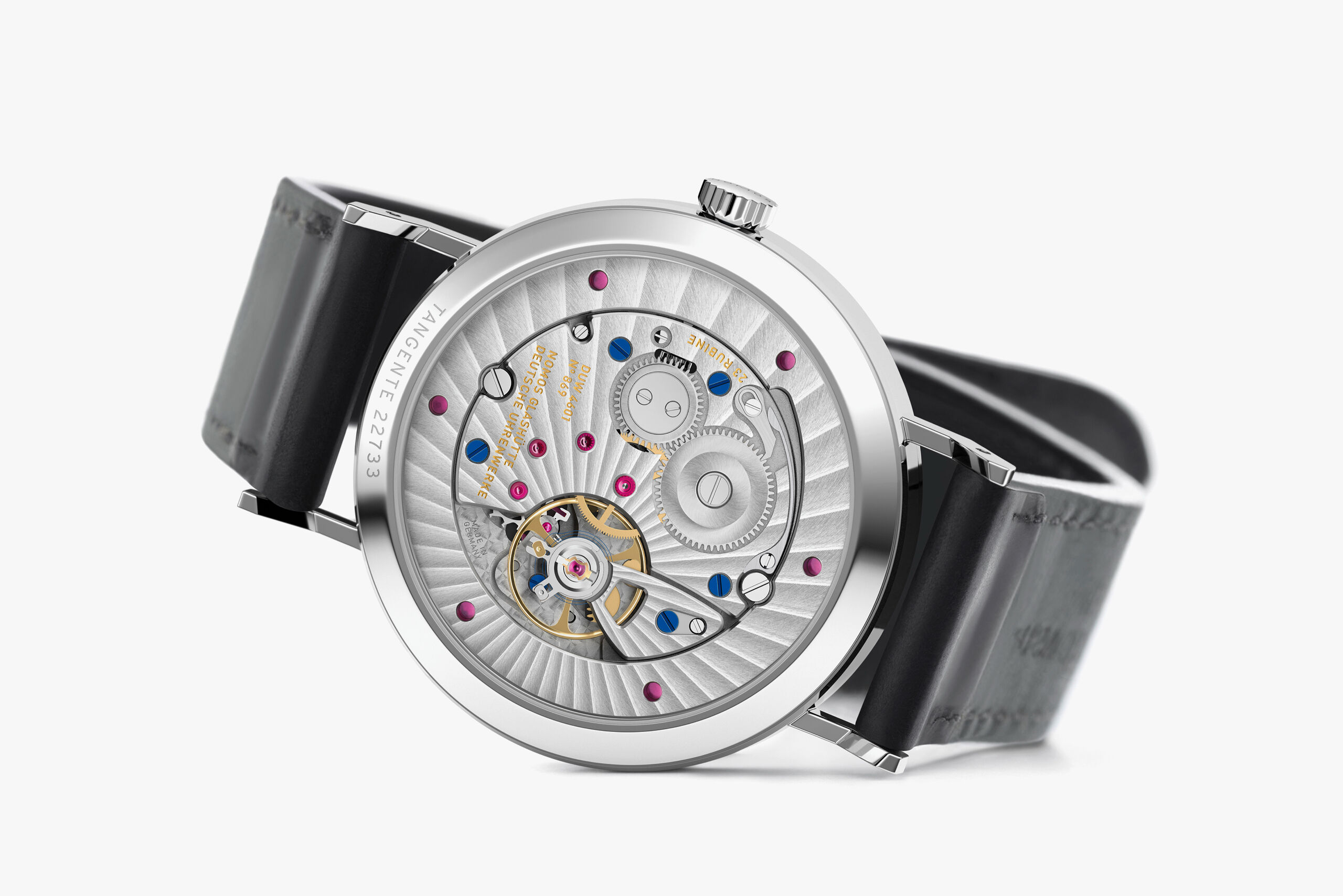 Tangente 2date weiß - Nomos Glashütte Detailansicht
