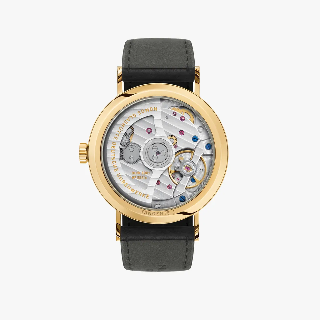 Tangente Gold neomatik 35 - Nomos Glashütte Detailansicht