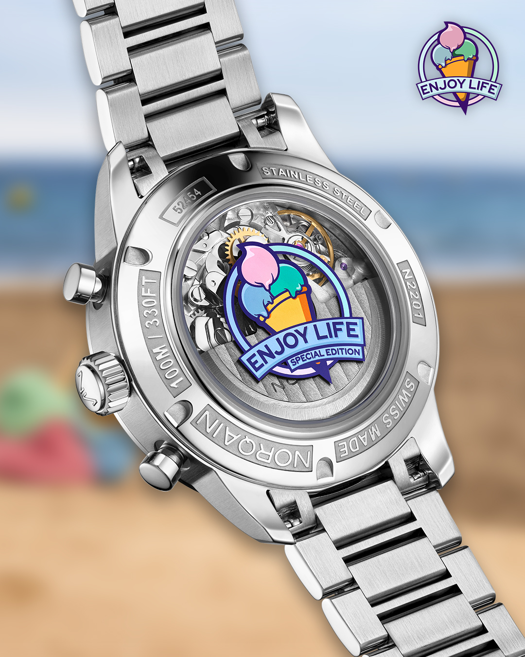 Freedom 60 Chronograph 40 Enjoy Life - Norqain Detailansicht