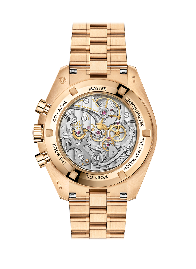 Speedmaster Moon Prof "The first watch worn on the Moon"Moonshine Gold - Omega Detailansicht