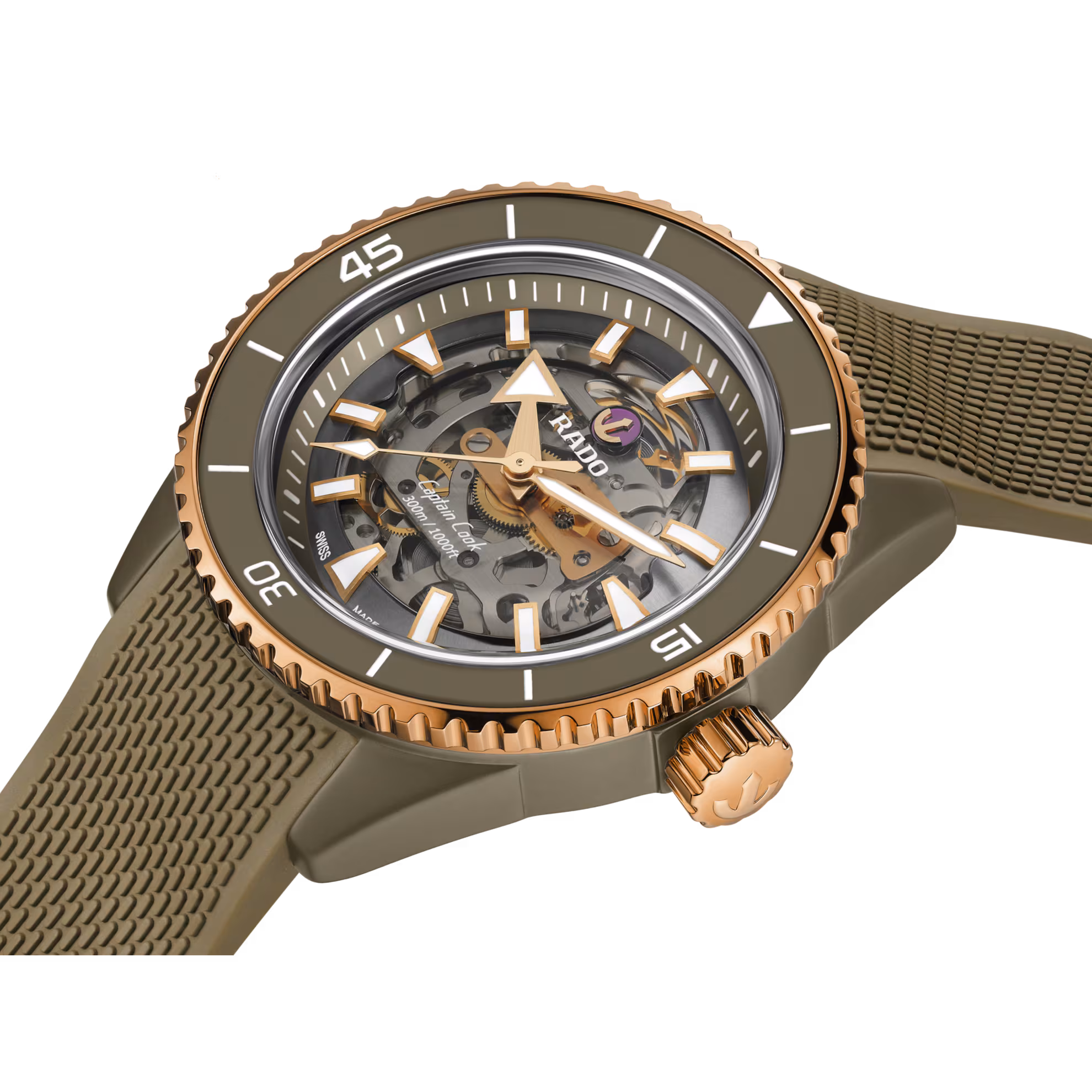 Captain Cook Keramik Skeleton XL 43 - Rado Detailansicht