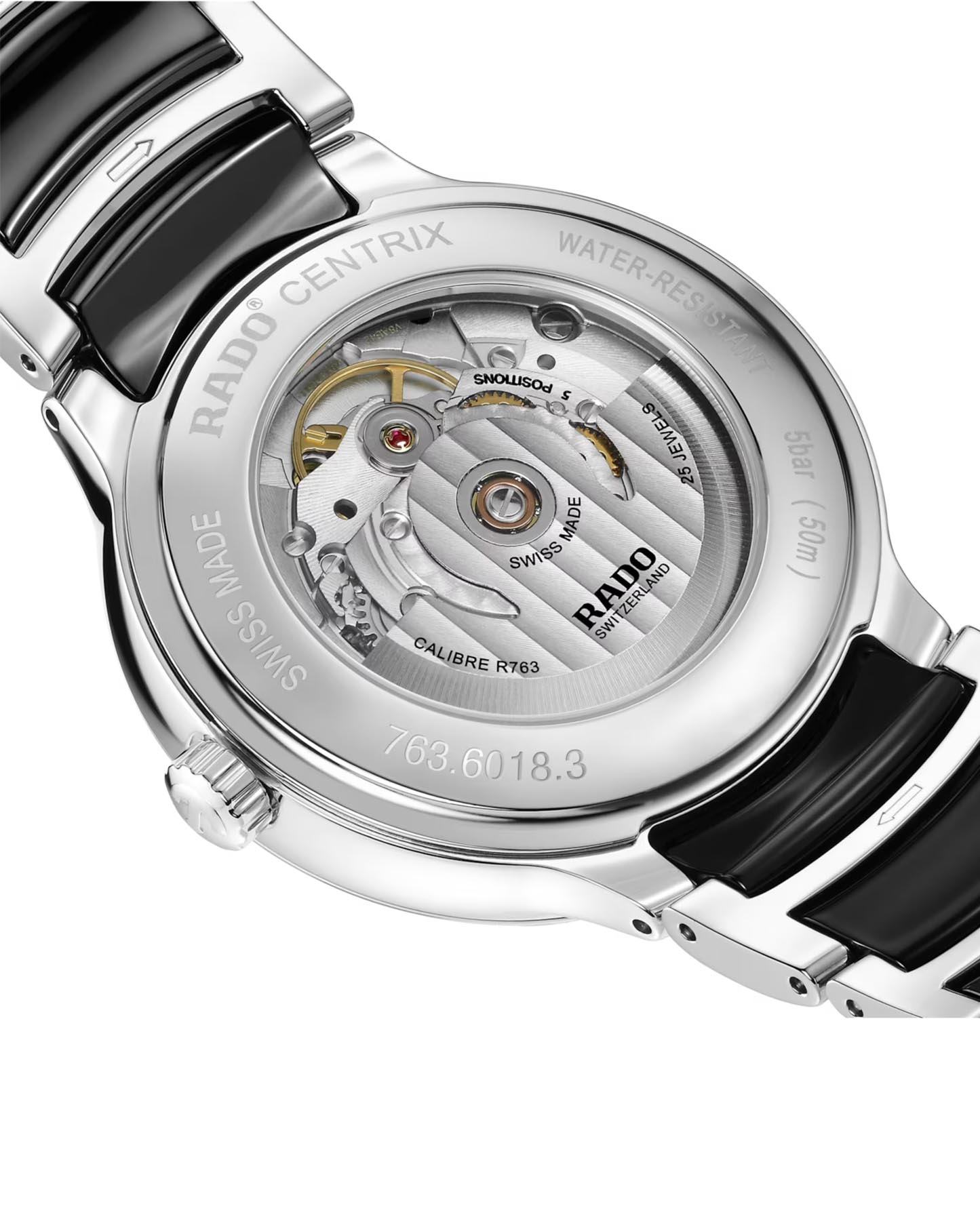 Centrix Automatic L schwarz - Rado Detailansicht