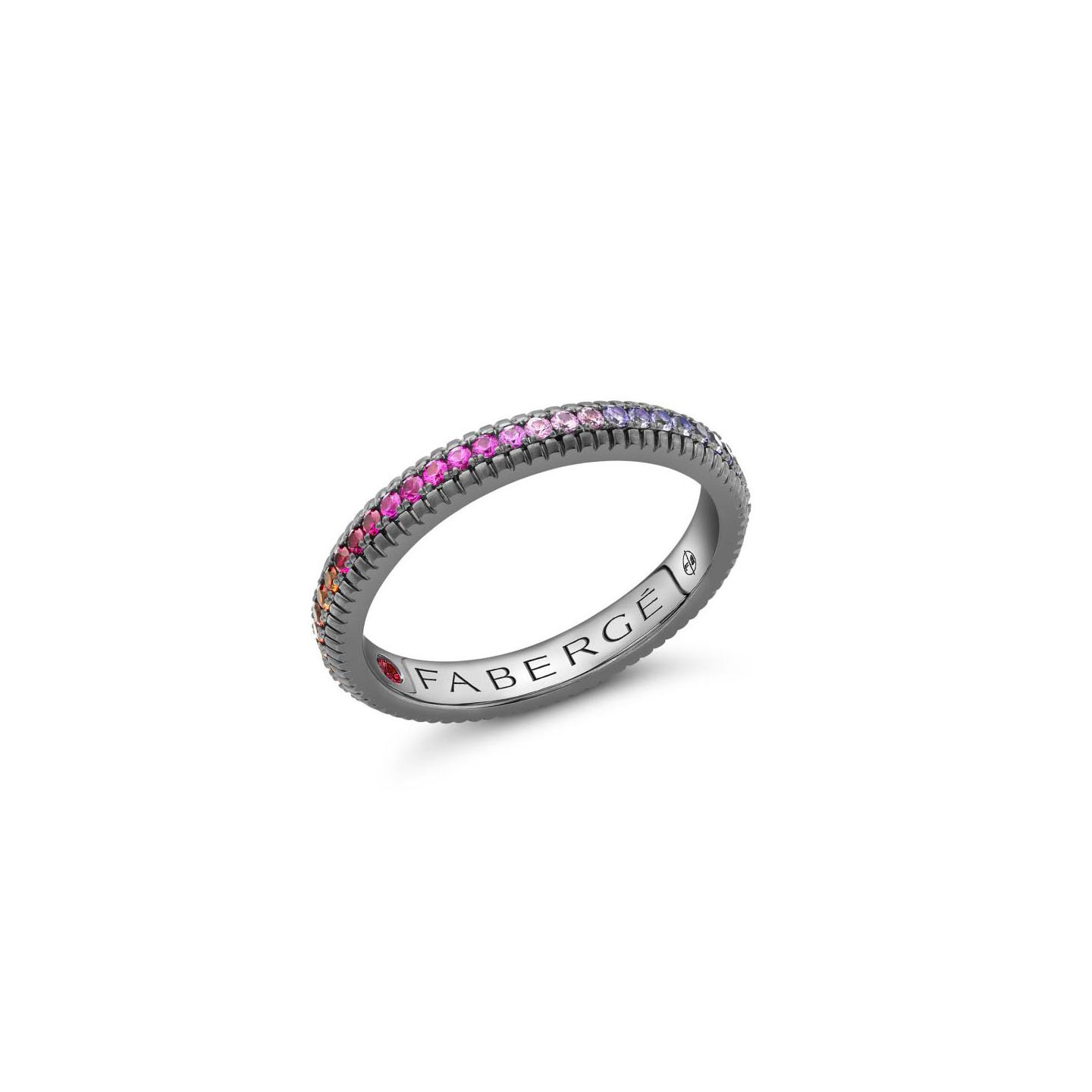 Colours of Love Black Rainbow Multicoloured Fluted - Fabergé