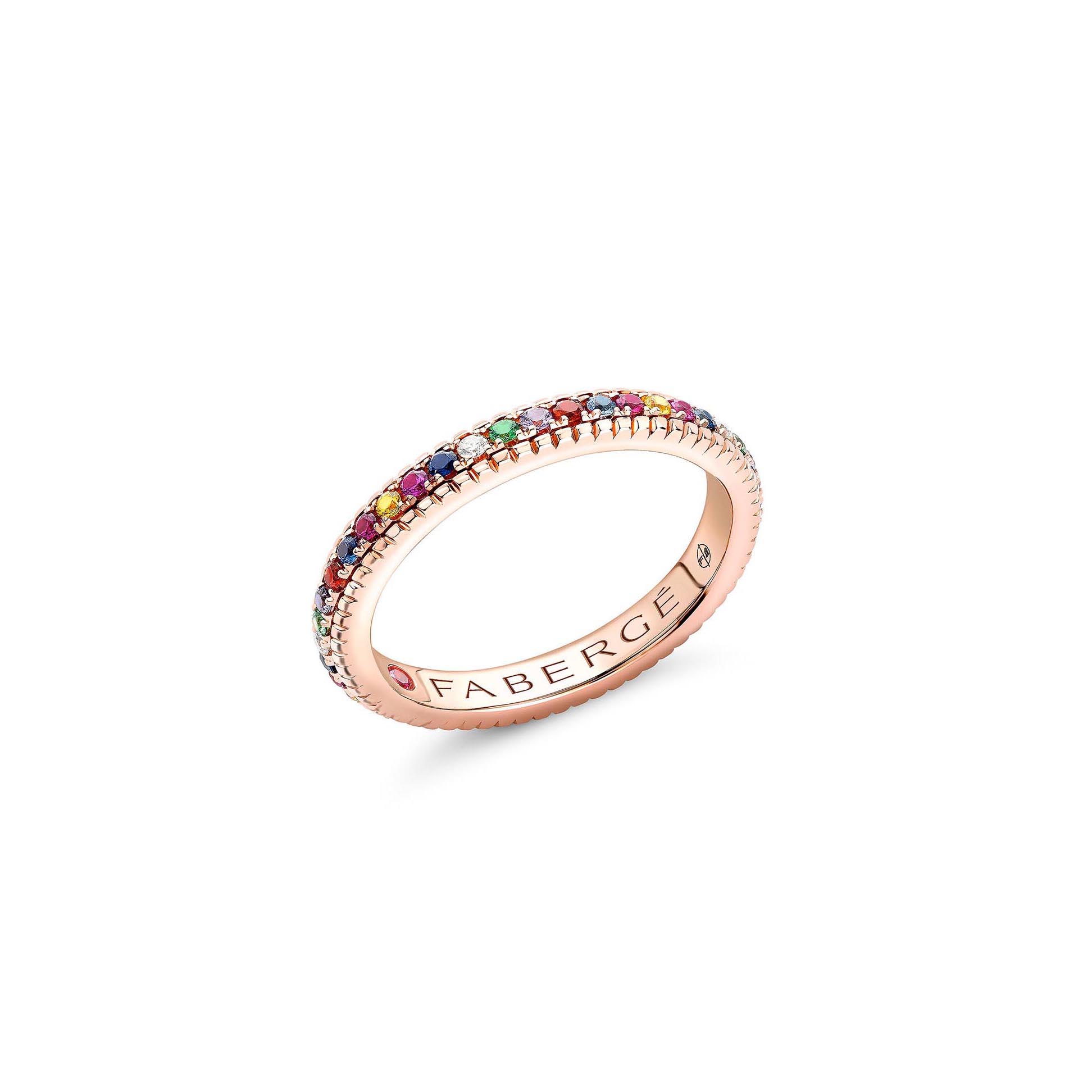 Colours of Love Multicoloured Eternity Fluted - Fabergé