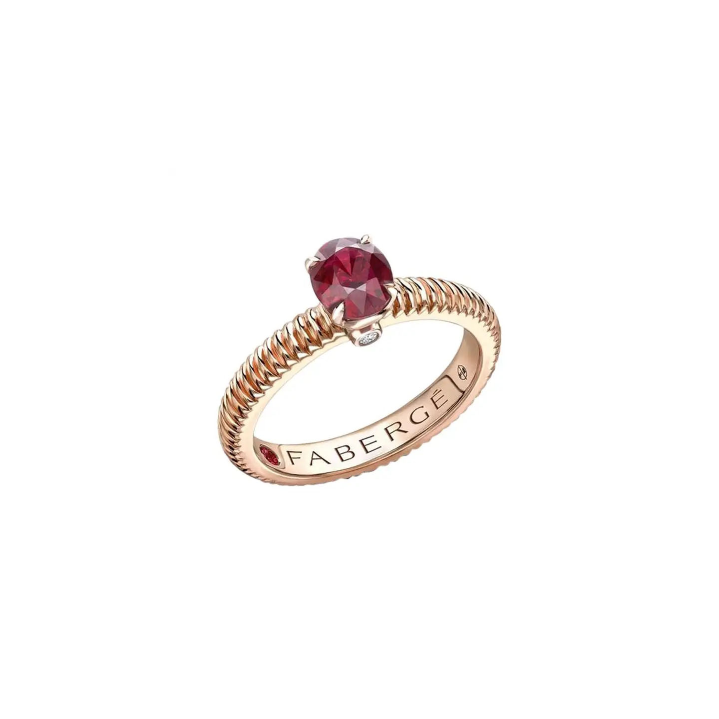 Colours of Love Ruby Fluted - Fabergé