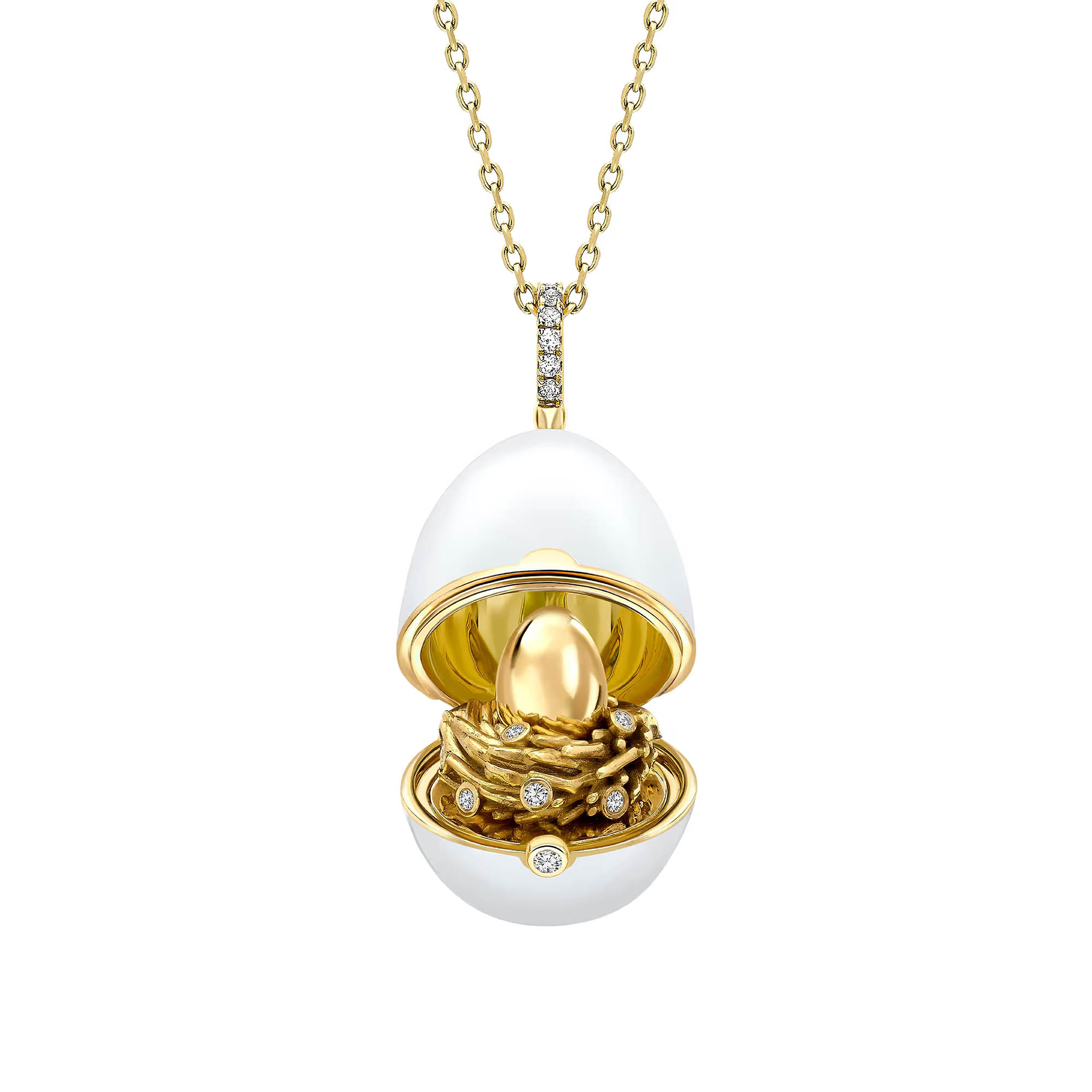 The Fabergé №1 Enamel Egg Pendant - Fabergé
