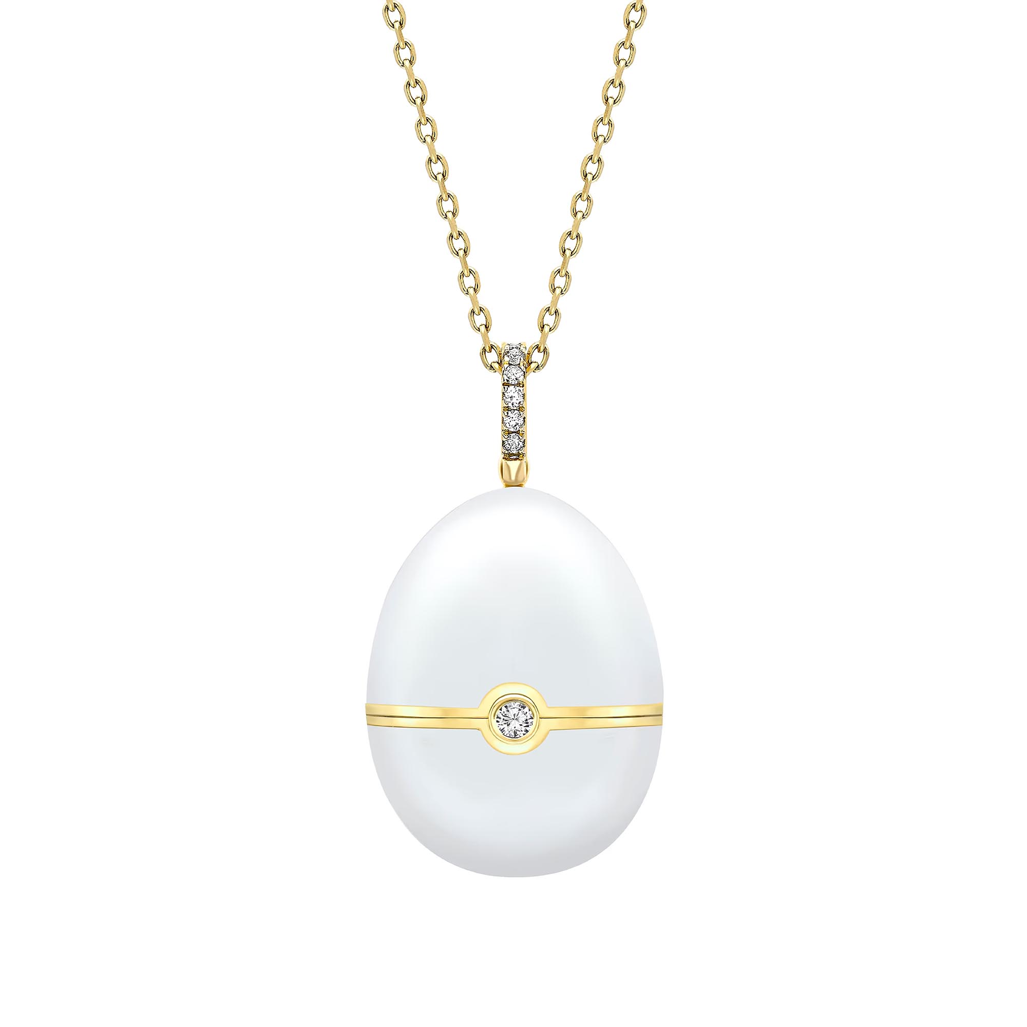 The Fabergé №1 Enamel Egg Pendant - Fabergé Detailansicht