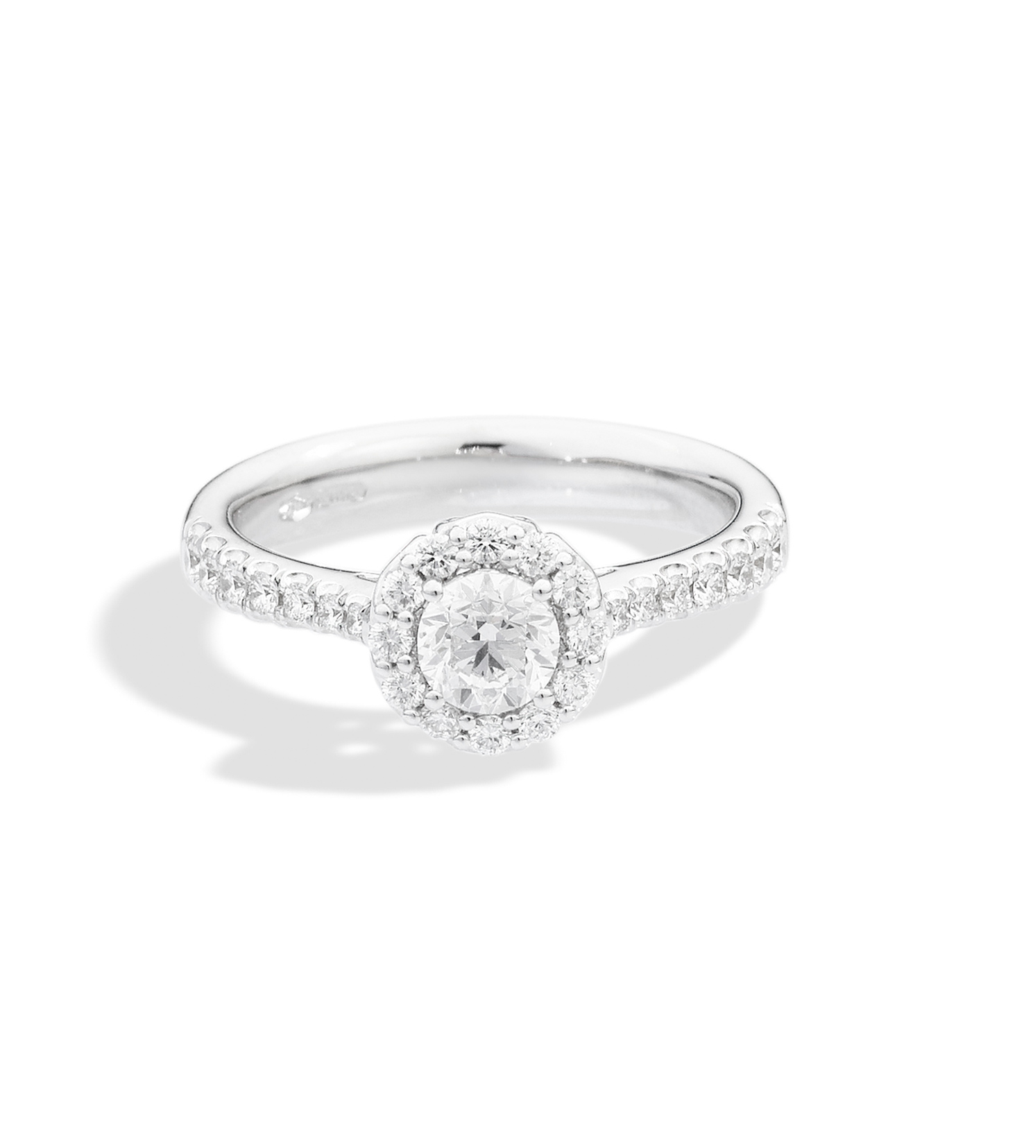 Bridal Anniversary Halo Arctic Gold - Recarlo Detailansicht