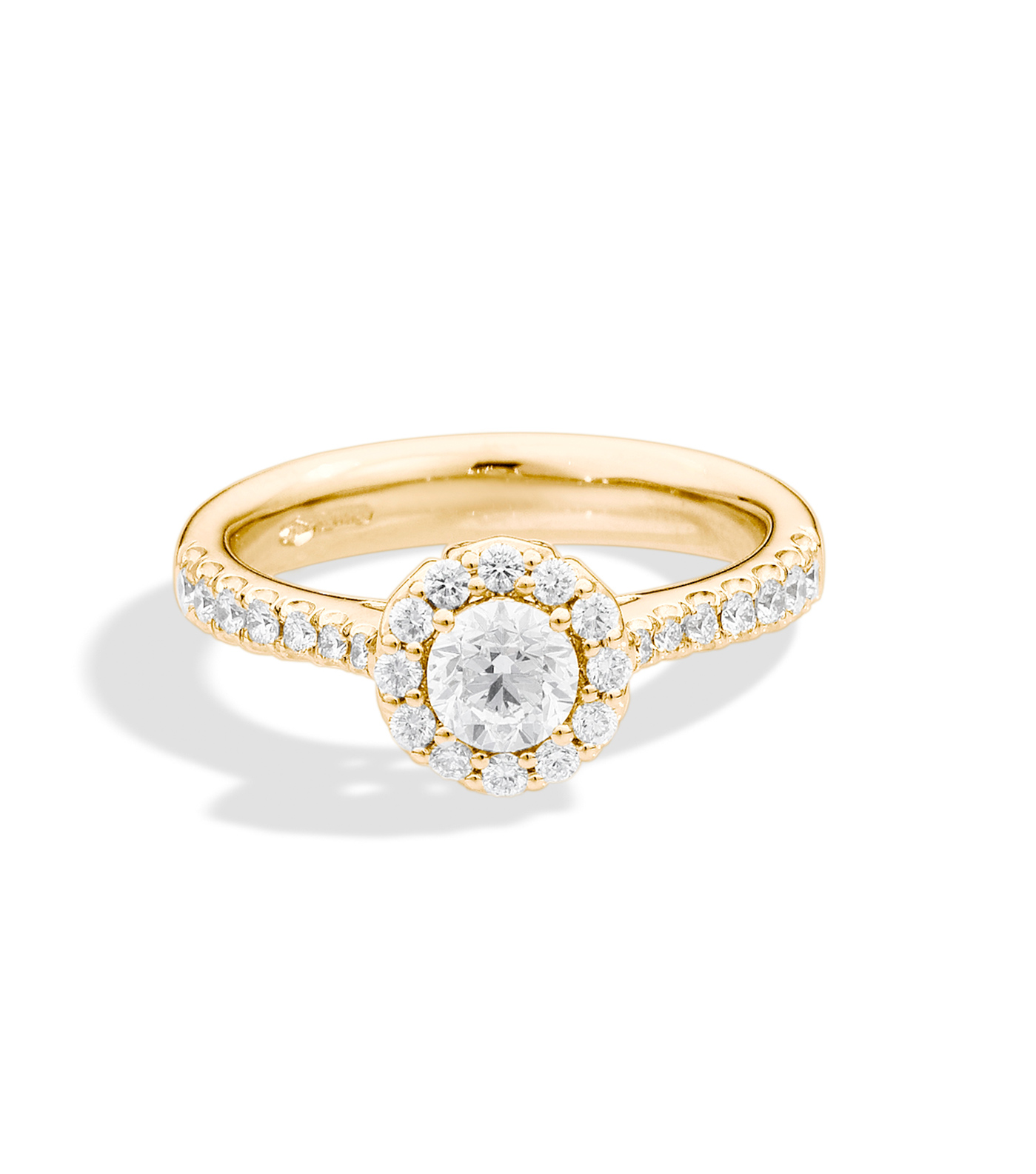 Bridal Anniversary Halo Sunset Gold - Recarlo Detailansicht