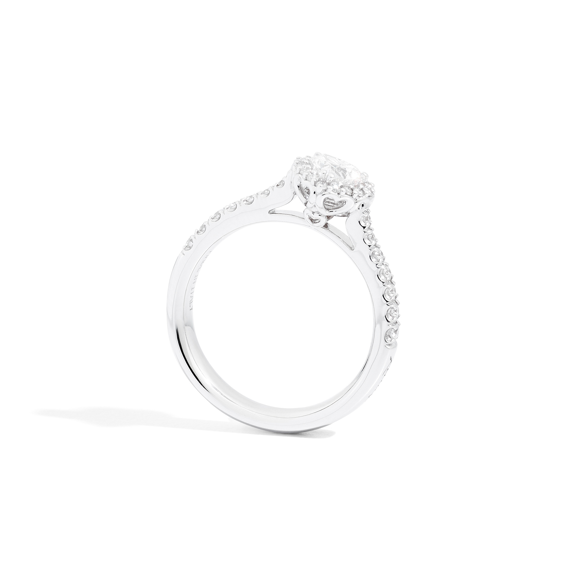 Bridal Anniversary Love Halo Arctic Gold - Recarlo Detailansicht