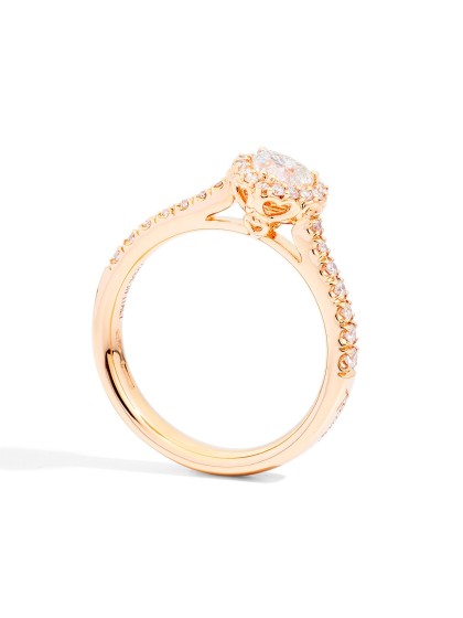 Bridal Anniversary Love Halo Sunset Gold - Recarlo Detailansicht